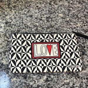 Brighton Black and White LOVE Pouch